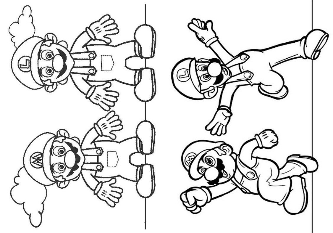 SUPER MARIO BROOS :: Desenhos-para-colorir-e-imprimir