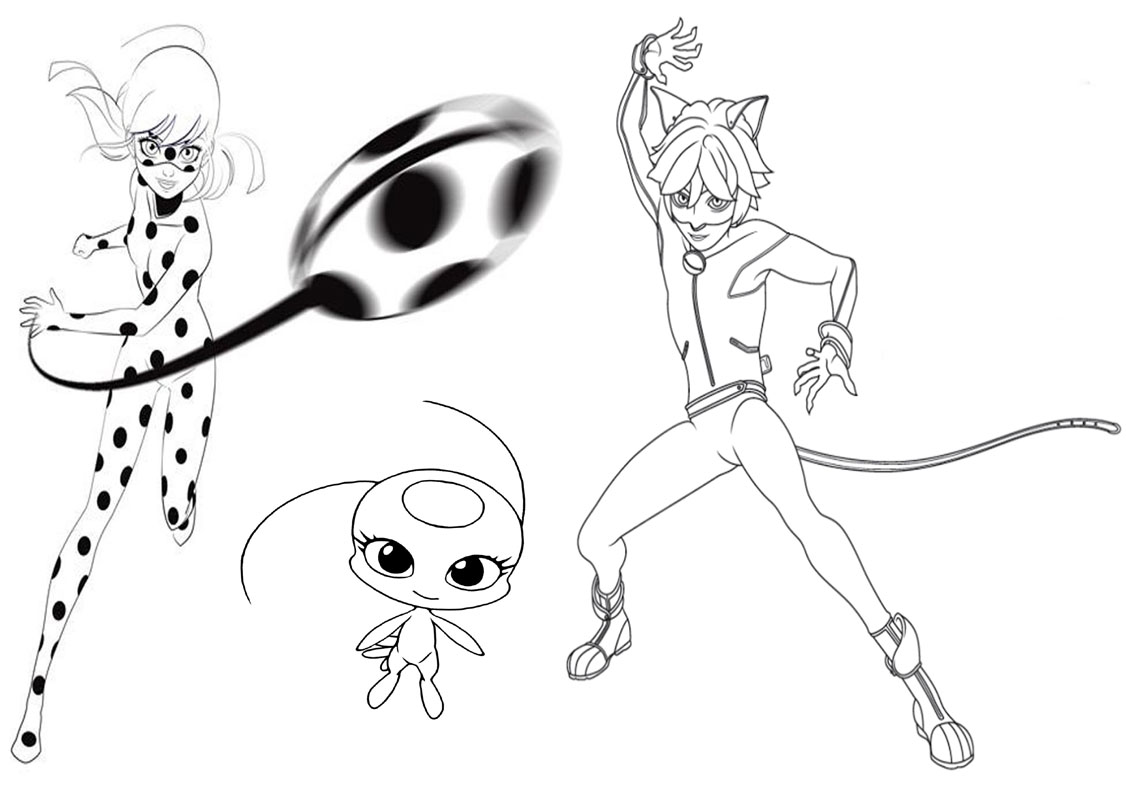 Miraculous Ladybug: Desenhos para Colorir