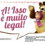 Plaquinhas para festa Masha e o Urso 8