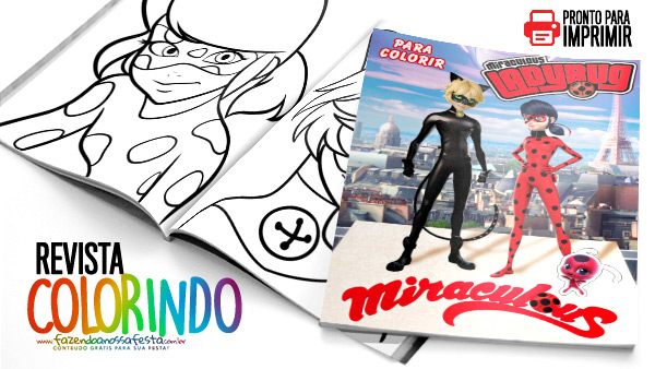 Livrinho para Colorir Miraculous Ladybug Grátis