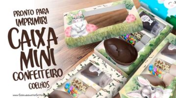 Caixa Kit Confeiteiro para Páscoa Grátis para Imprimir Caixa Kit Confeiteiro para Pascoa