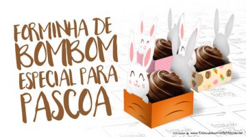 Forminha Docinho para Páscoa Grátis para Imprimir Forminha docinho para Páscoa Modelo