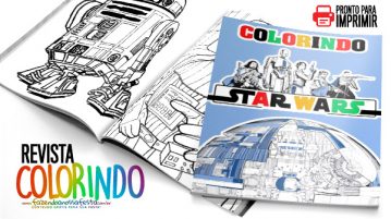 Livrinho para Colorir Star Wars Grátis para Imprimir Modelo Livrinho para Colorir Star Wars