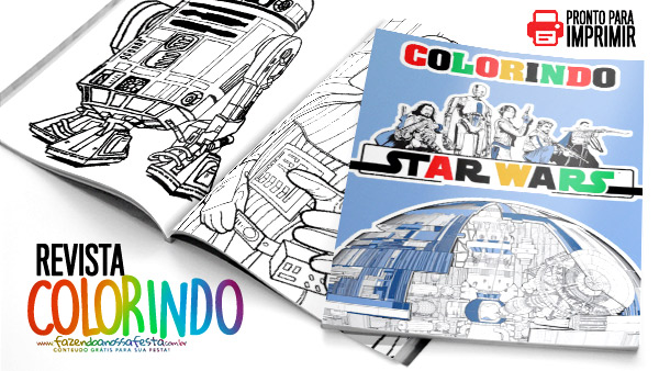 Livrinho para Colorir Star Wars Grátis para Imprimir