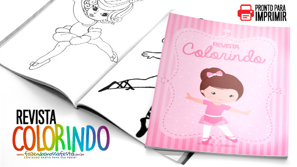 Revista para Colorir Bailarina 1