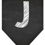 Bandeirinha Chalkboard J
