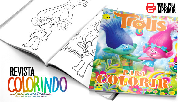 Desenhos do Trolls para colorir