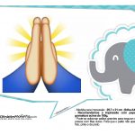 Plaquinhas divertidas Elefantinho Chevron Azul Turquesa 4