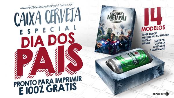 Caixa Cerveja para Dia dos Pais