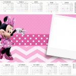 Convite Calendario 2017 Minnie Rosa