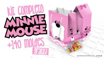 Minnie Rosa Kit Festa Grátis para Imprimir em Casa Minnie Rosa Kit Festa Grátis