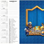 Calendário 2017 2 Clash Royale