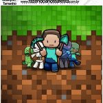 TATU-BOLINHA DECORAÇÃO: kits para imprimir Minecraft  Mine craft party,  Minecraft para imprimir, Kit festa minecraft