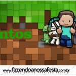 Rotulo Mentos Minecraft