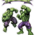 Topo de Bolo Hulk