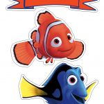 Topo de Bolo Procurando Nemo