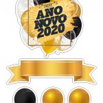 Topo de bolo reveillon 2020