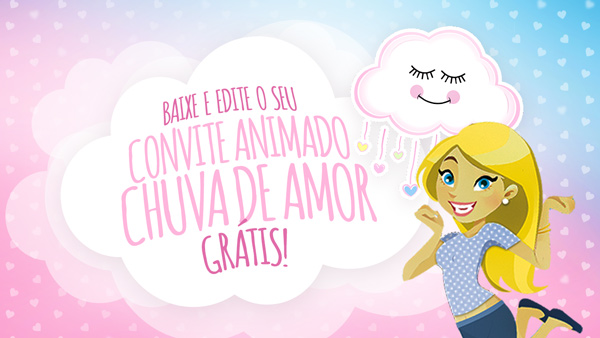 Criar convite de Chuva de Amor online grátis