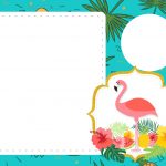 Convite Flamingo Tropical 5