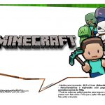 Plaquinhas Festa Minecraft 3