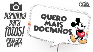 Plaquinhas Mickey Vintage Grátis para Baixar e Imprimir Plaquinhas Mickey Vintage Fazendo a Nossa Festa