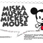 Plaquinhas divertidas Mickey Baby Vintage 18