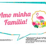 Plaquinhas para Festa Flamingo 10