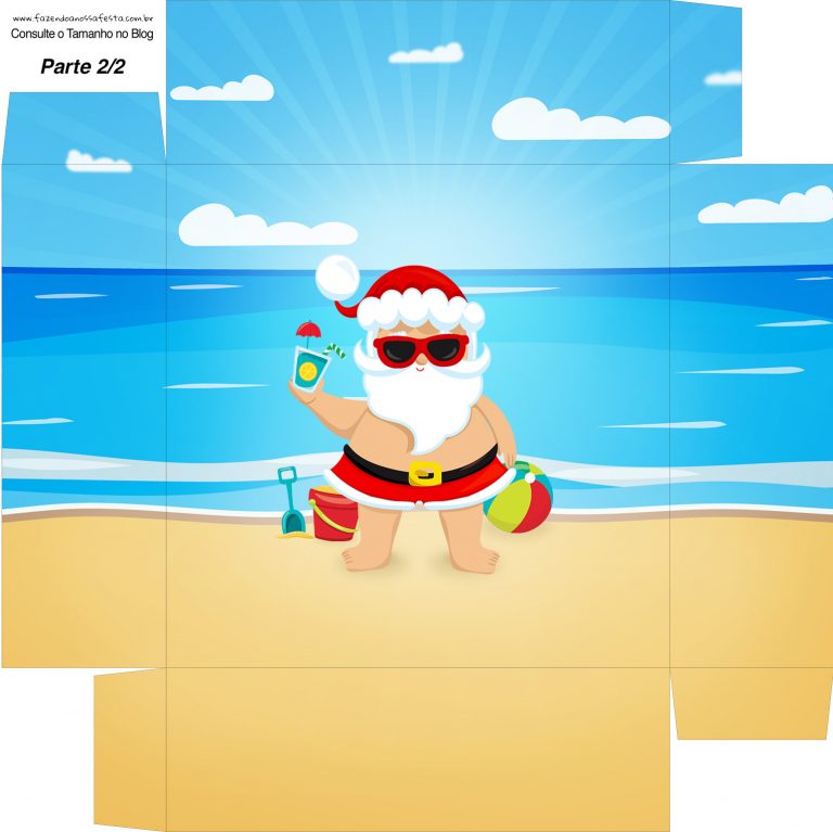 Natal Tropical Kit Festa Grátis para Baixar e Imprimir