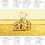 Calendario 2018 Ano Novo 2018