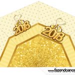 Cone Guloseimas 3 lados Ano Novo 2018 Kit Festa