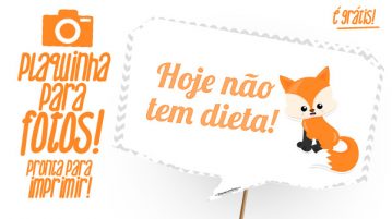 Plaquinhas Raposinha Grátis para Baixar e Imprimir em Casa Plaquinhas Raposinha