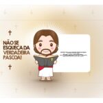 Caixa Mini Confeiteiro Pascoa Crista Jesus cima