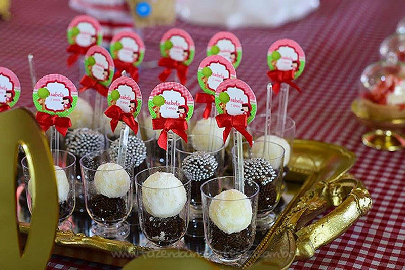 Doces Festa Chapeuzinho Vermelho da Isabela