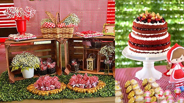 Idéias lindas para decoração de festa Chapeuzinho vermelho (Bolos