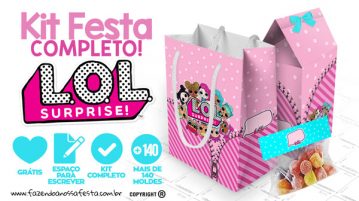LOL Surprise Kit Festa Grátis para Baixar e Imprimir em Casa LOL Surprise Kit Festa Gratis
