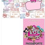 Molde Passaporte LOL Surprise kit festa