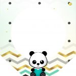 Bandeirinha Varalzinho 3 Panda Menino