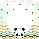 Bandeirinha Varalzinho Quadrada Panda Menino