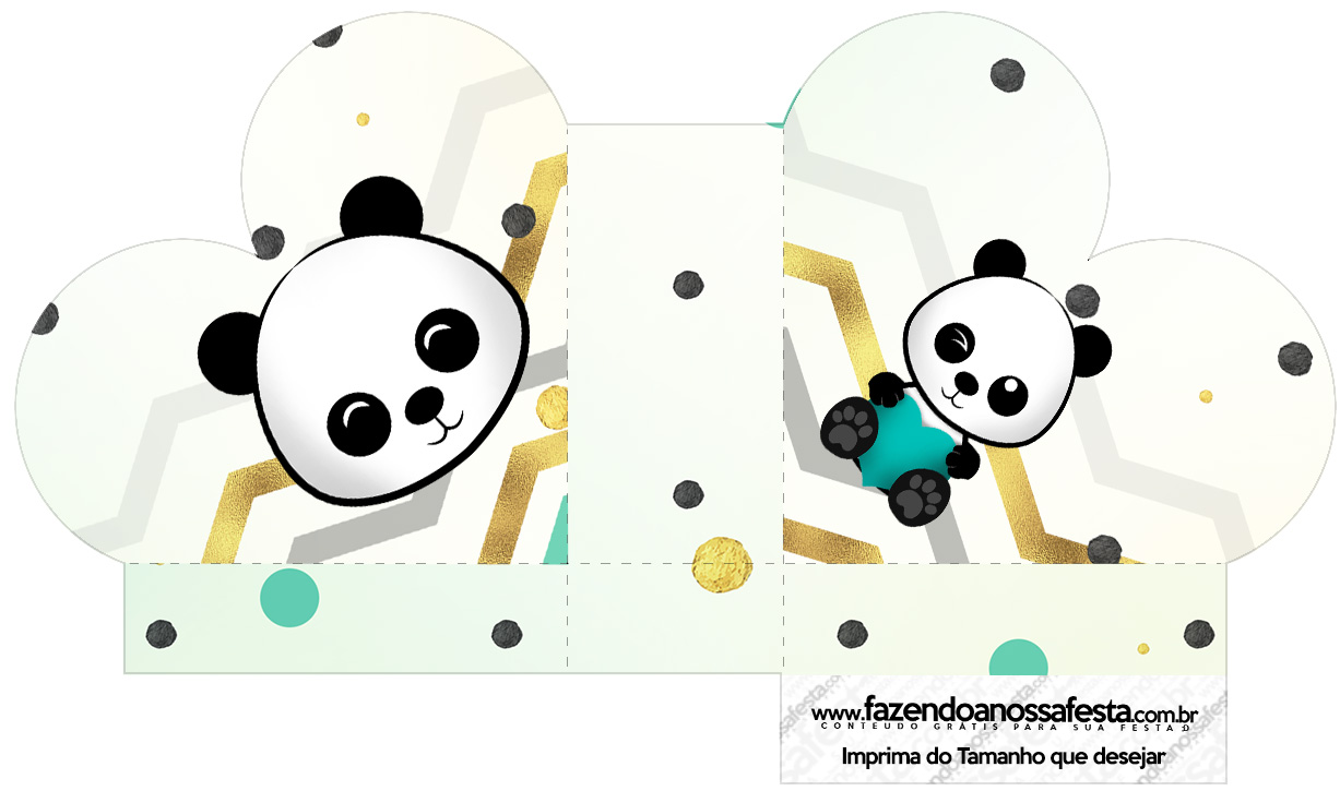 Caixa Coracao Panda Menino