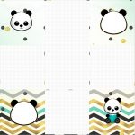 Convite Caixa Fundo Panda Menino