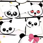 Convite Gibi Panda Menina