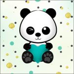 Molde Caixa Acrilico Panda Menino 2