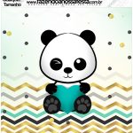 Molde Quadrado Panda Menino Kit Festa