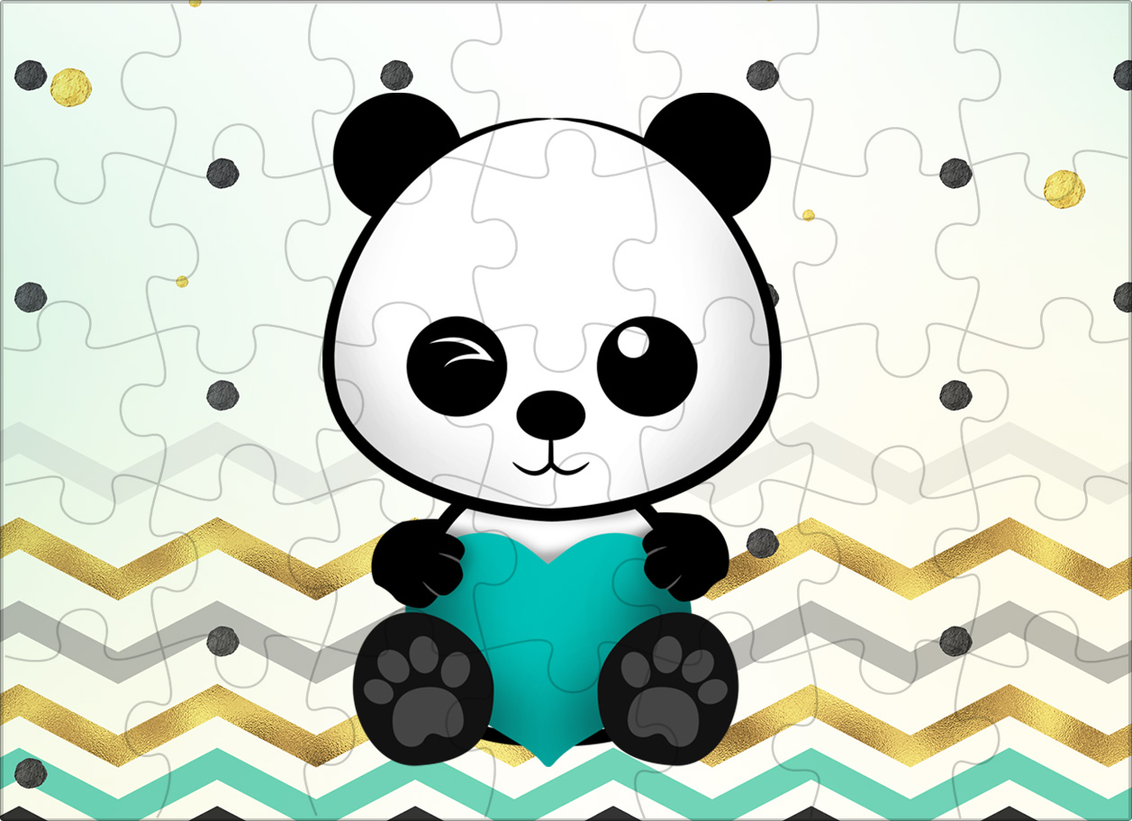 Quebra-cabeça do Panda, Jogo Aprendizagem 3D, Jogos quebra-cabeças para  design molduras para crianças Jogos panda Dehua