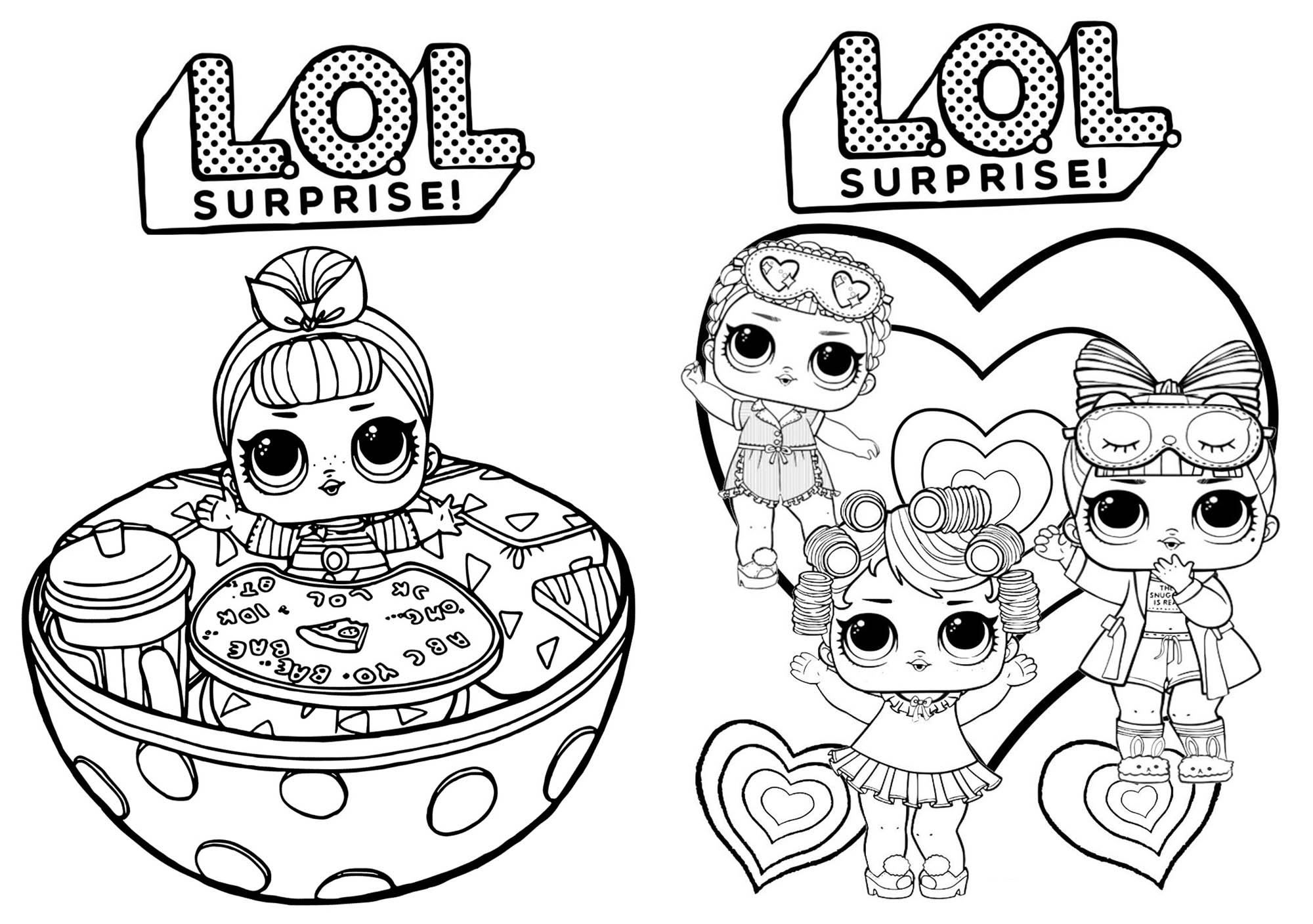 Desenhos para colorir de LOL Surprise