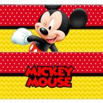 Faixa lateral de bolo Mickey Mouse
