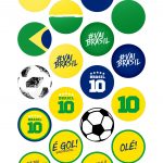 Toppers Brasil Copa do Mundo Moldes Especiais para Copa do Mundo