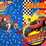 Capa Revistinha para colorir Blaze and the monster machines 2