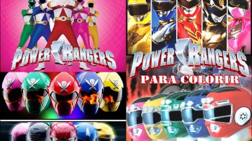 Livrinho para Colorir Power Rangers Grátis para Imprimir