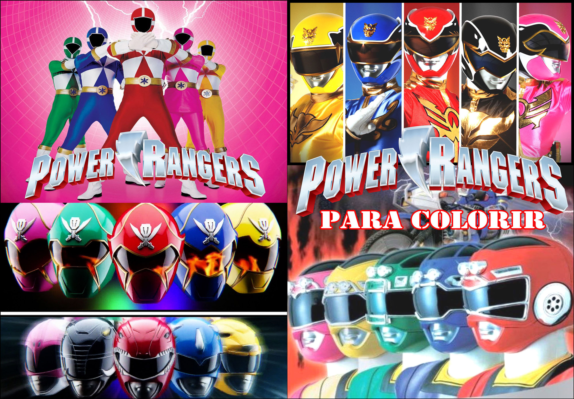 Livrinho para Colorir Power Rangers 00